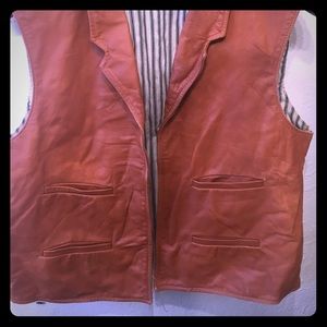 Leather vest